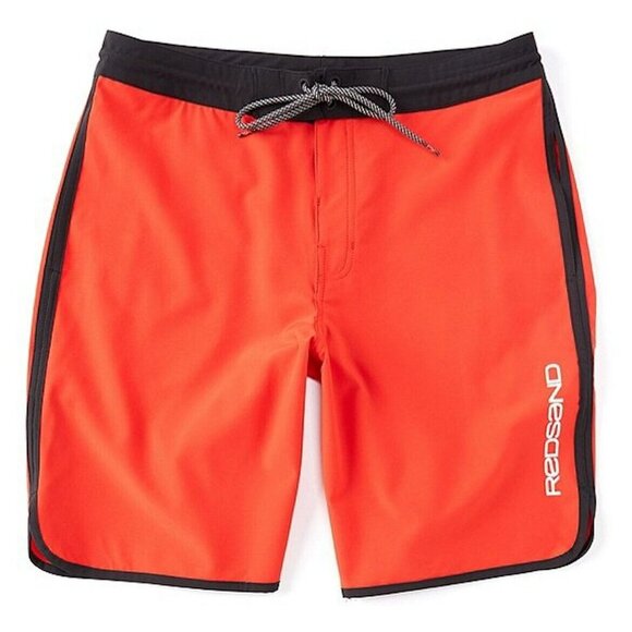 NEW Men's Redsand BoardShorts 9" Inseam Swim Shorts Red MSRP $64 - Picture 1 of 6